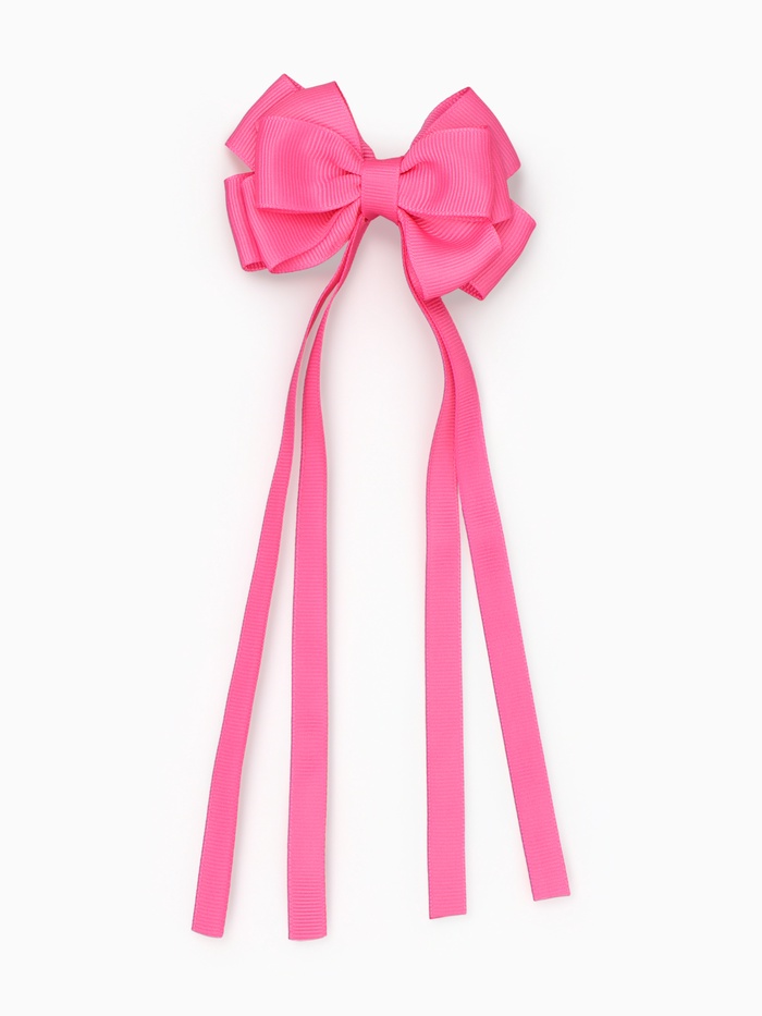 Бант для волос на заколке с лентами, розовый, Коты аристократы