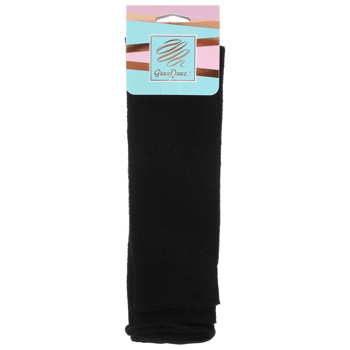 Гетры для гимнастики и танцев Grace Dance №1, длина 80 см, цвет чёрный