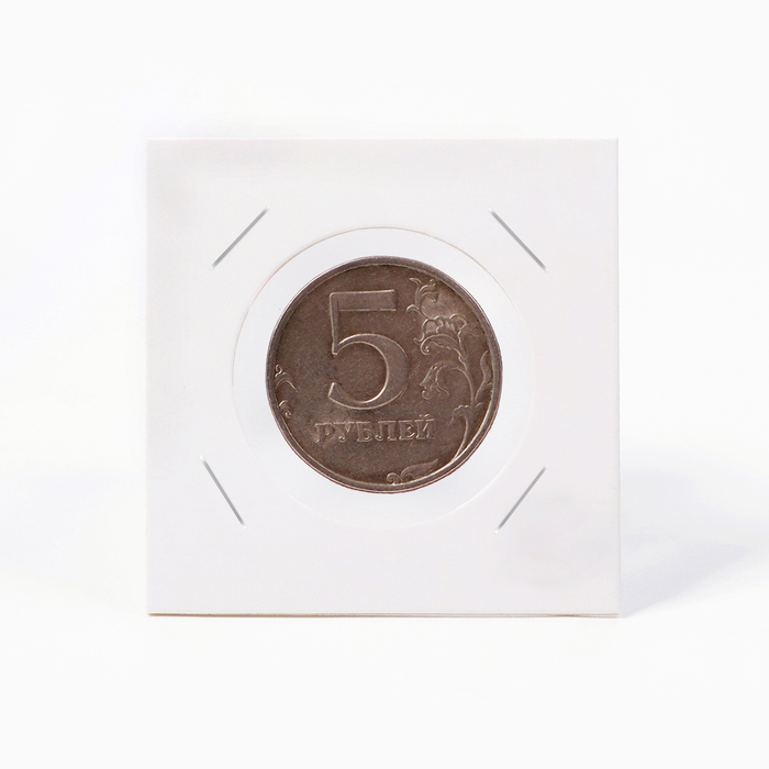 Набор холдеров для монет под скрепку, d=3 см, 50 шт.