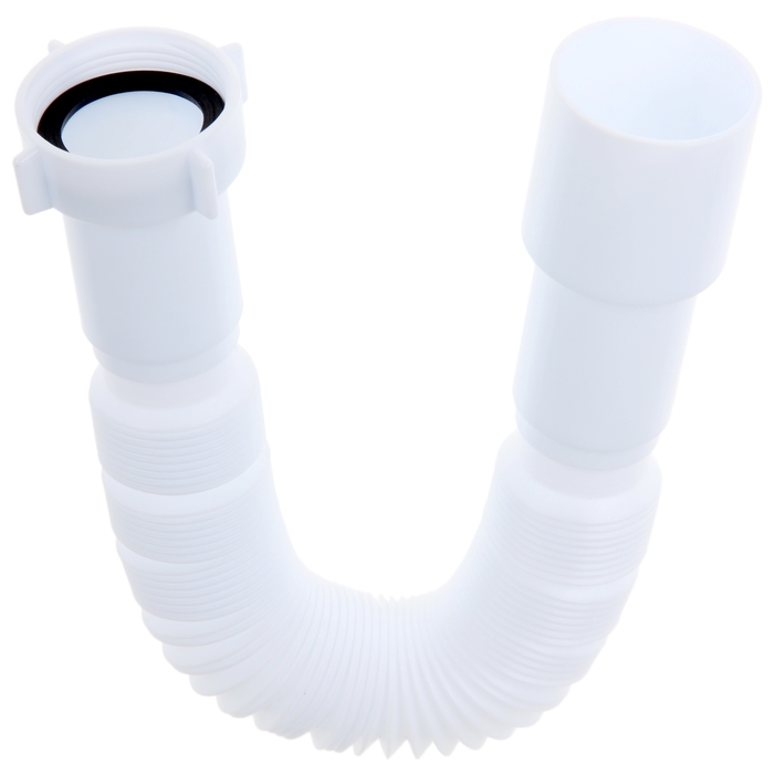 Гофросифон «АНИ Пласт» K106, 1 1/2" × 40/50 мм, без выпуска, L= 366-776 мм