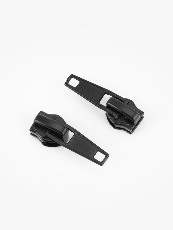 Бегунок автоматический для молнии «Спираль», №7, 10 шт., цвет чёрный