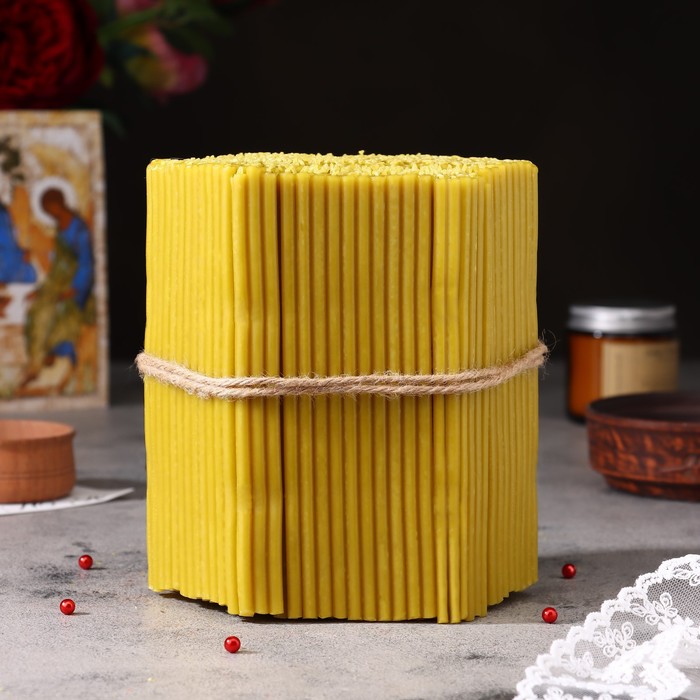 Свечи церковные медовые, №100, упаковка 2 кг, парафин, воск и медовое масло