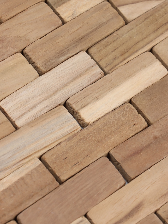 Коврик из тикового дерева, 40×30×0.7 см