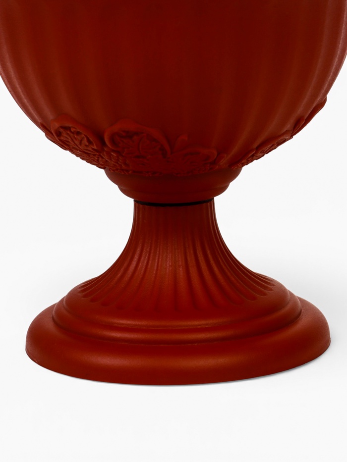 Вазон для цветов «Венеция», 600 мл, d=14 см, h=14 см, пластиковый, коричневый