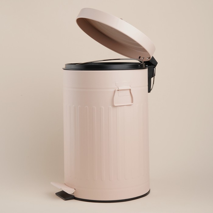 Ведро для мусора SL Home, 12 л, 27×32×43 см, бежевое