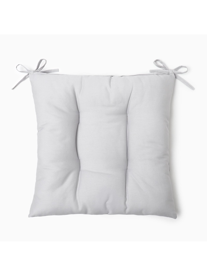 Подушка на стул «Этель» Home, 42×42 см, светло-серая