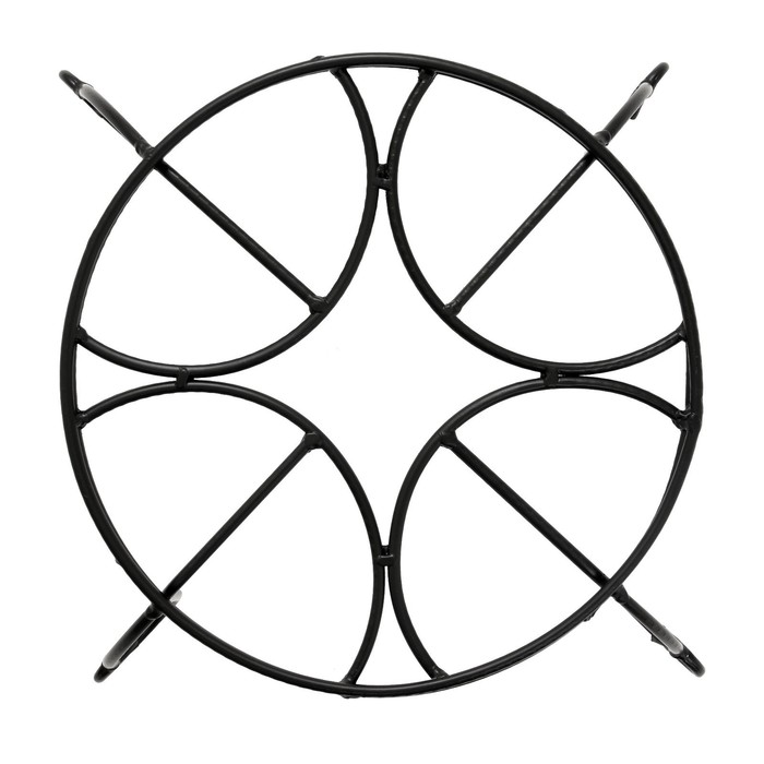 Подставка под тандыр, d=37 см, максимальная нагрузка 150 кг, металл, чёрная, форма МИКС