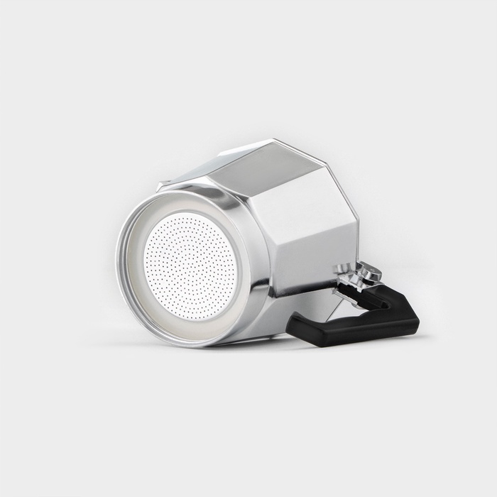 Кофеварка гейзерная Доляна Alum, на 6 чашек, 300 мл, алюминий, серебристая