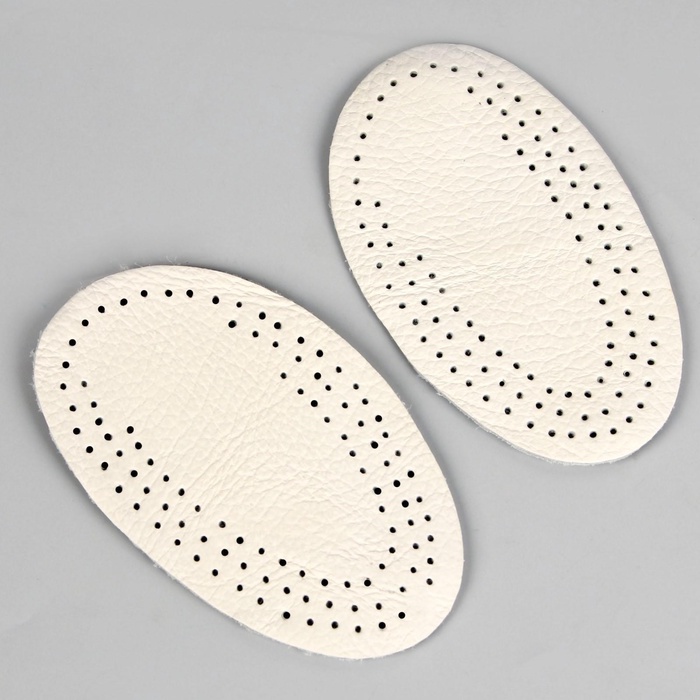 Полустельки для обуви, дышащие, пара, белые