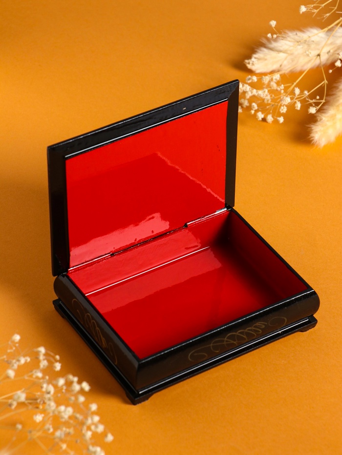 Шкатулка для украшений «Краса», 10×14 см, лаковая миниатюра