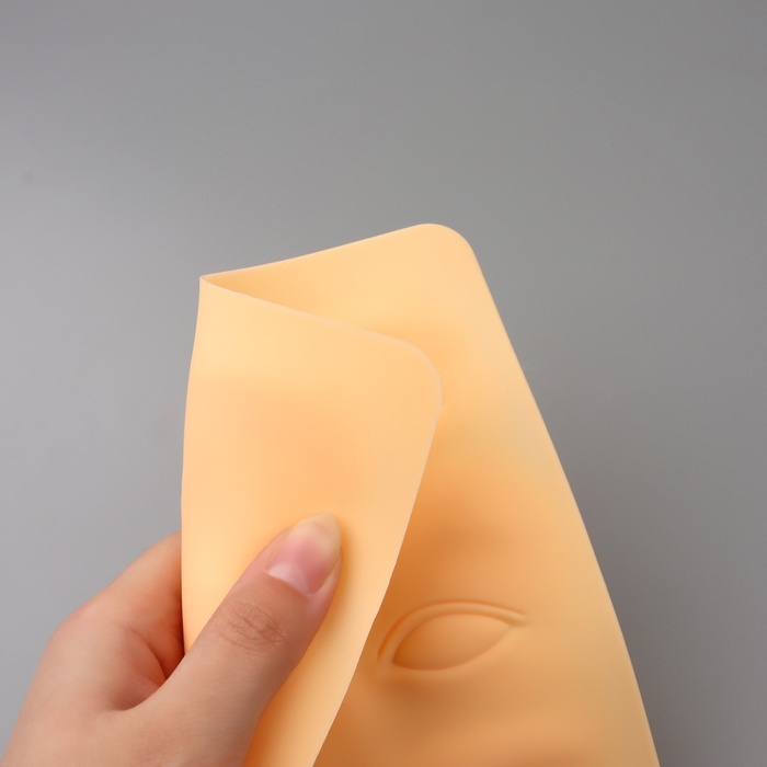 Искусственная кожа для тату и татуажа глаз и бровей, 24.5×15 см, бежевая