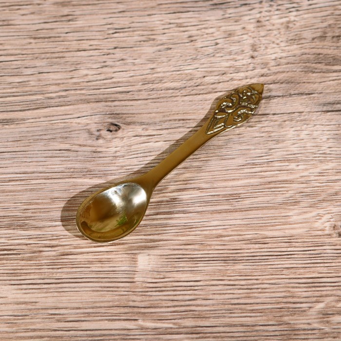 Креманка с ложечкой «Айс крим», 9 см, латунь