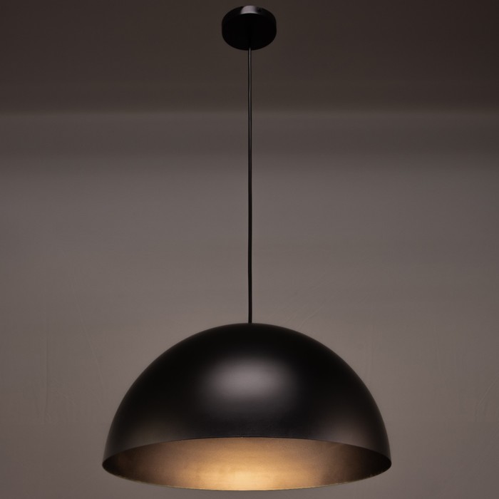 Люстра BayerLux «Баркас», E27, 1×40 Вт, чёрная, подвес, 39×39×100 см