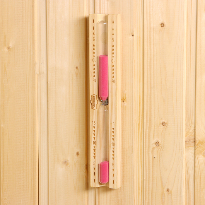 Набор для бани и сауны, 5 предметов: ведро, ковш, песочные часы, термометр - гигрометр, аромачаша, «Добропаровъ»