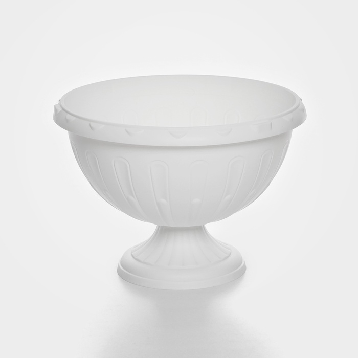 Вазон для цветов «Джулия», 8 л, d=32 см, h=23 см, белый