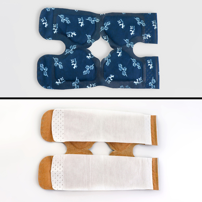 Бандаж самонагревающийся для коленного сустава, 14×18×0.5 см, синий