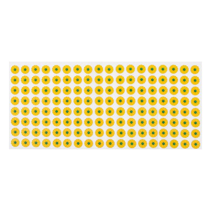 Аппликатор «Кузнецова», 144 колючки, спанбонд, 26×56 см, жёлтый.