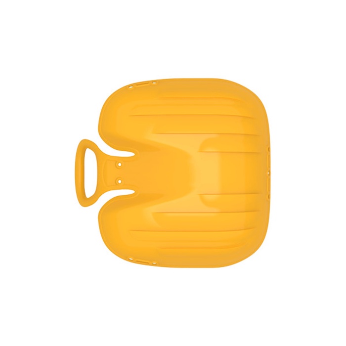 Санки-ледянки с мягкой сидушкой «Вираж», жёлтые, 39×37 см