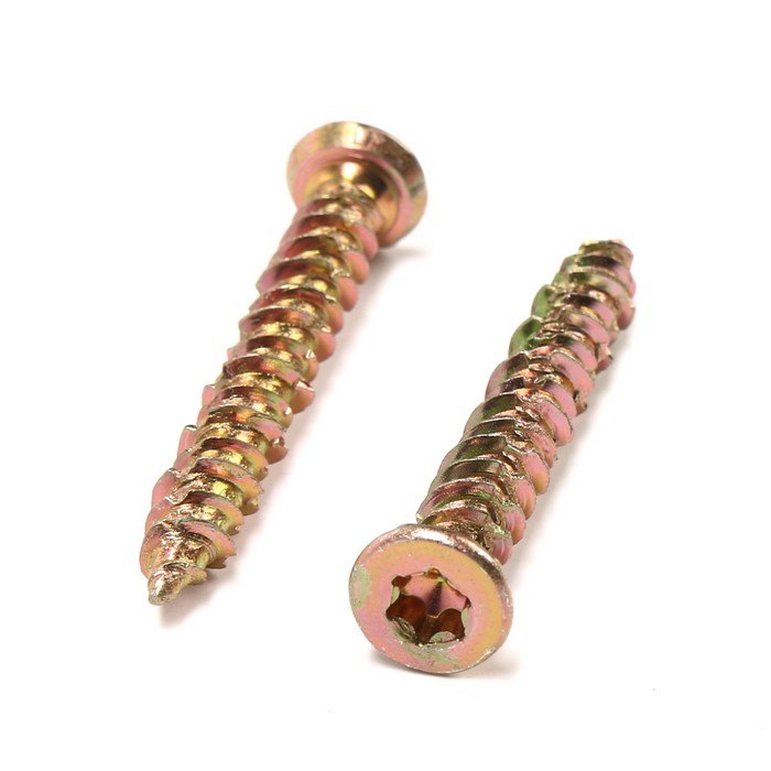 Шуруп-саморез ЛОМ, по бетону, оцинкованный, 7.5×52 мм, 200 шт.