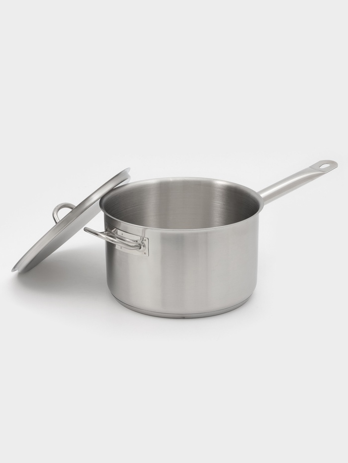 Ковш Hanna Knövell, 5.1 л, d=22, h=13.5 см, с крышкой, толщина стенки 0.8 мм, индукция, нержавеющая сталь