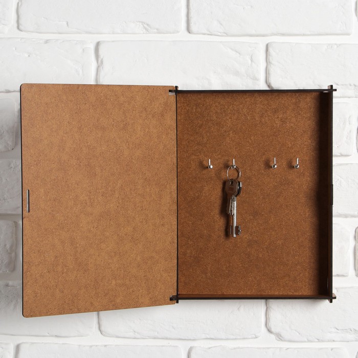 Ключница настенная - шкатулка «Правила дома», 26×20 см