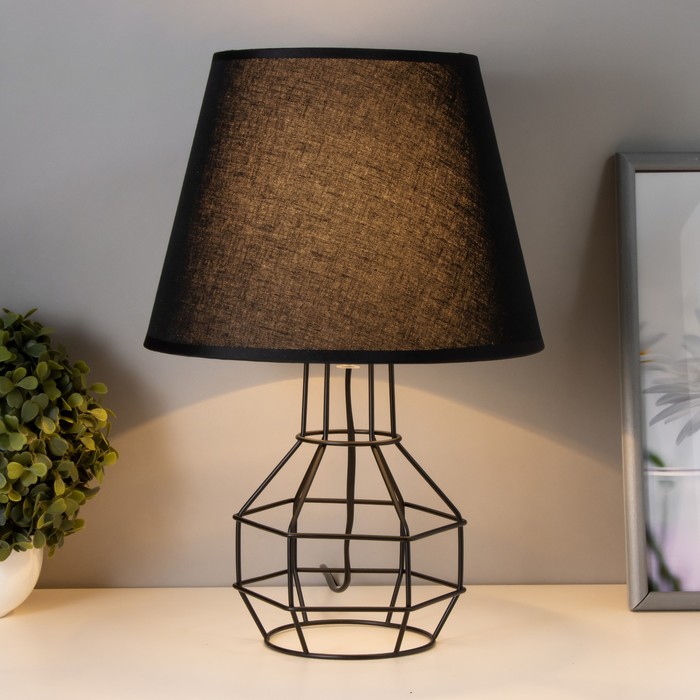 Настольная лампа Бойл E27 40 Вт черный 25×25×40 см RISALUX