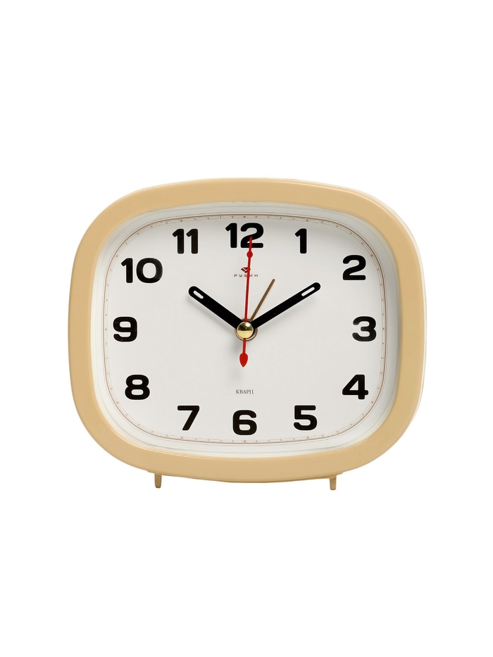 Будильник-часы настольные «Классика», дискретный ход, 12.5×10.5 см, от батарейки АА