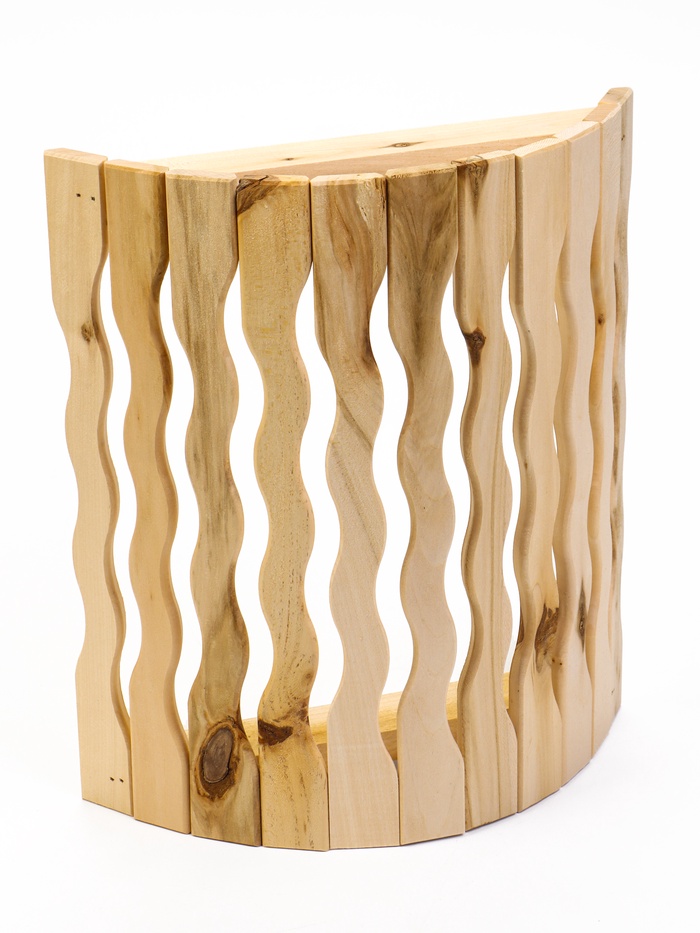 Абажур для бани и сауны «Волны», липа, 31.3×27.3×8.6 см, настенный, угловой