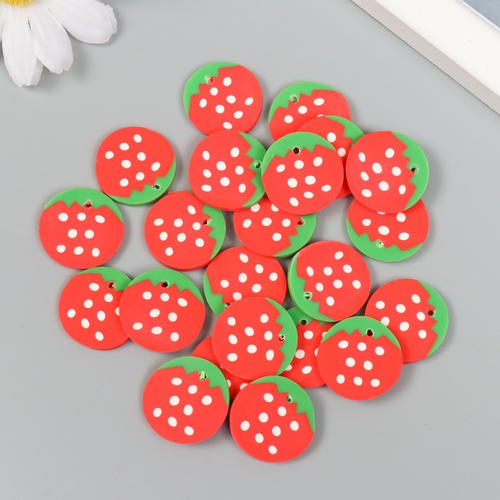 Декор для творчества PVC «Клубничка», набор 20 г, 0.3×1.5×2.3 см, МИКС