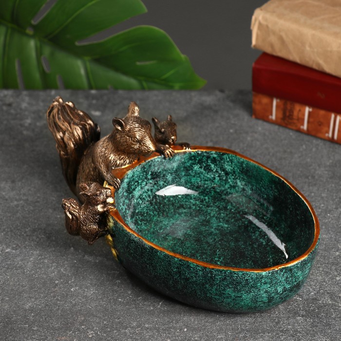 Подставка для мелочей «Белка» малахит