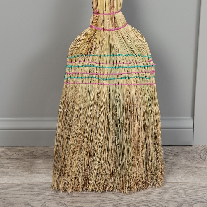 Веник 3-х лучевой 6-ти прошивной «Сорго», 400 г, 95 см, нить