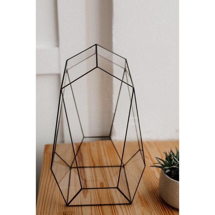 Флорариум «Маяк», стекло, швы чёрные