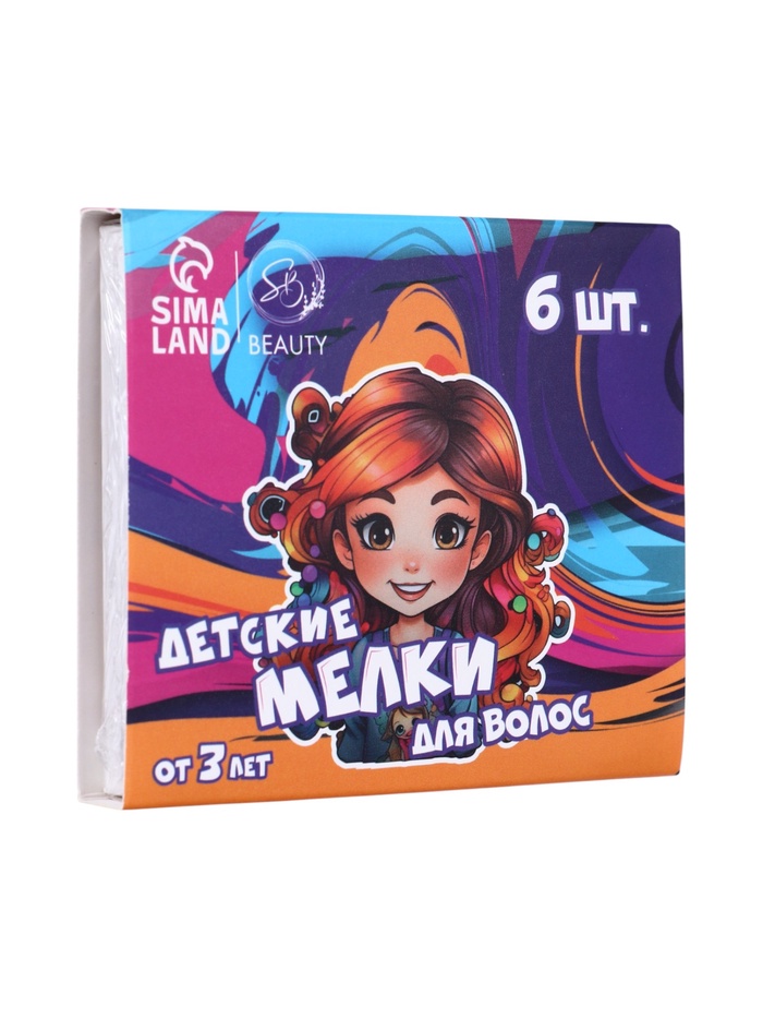 Мелки для волос, 6 шт.