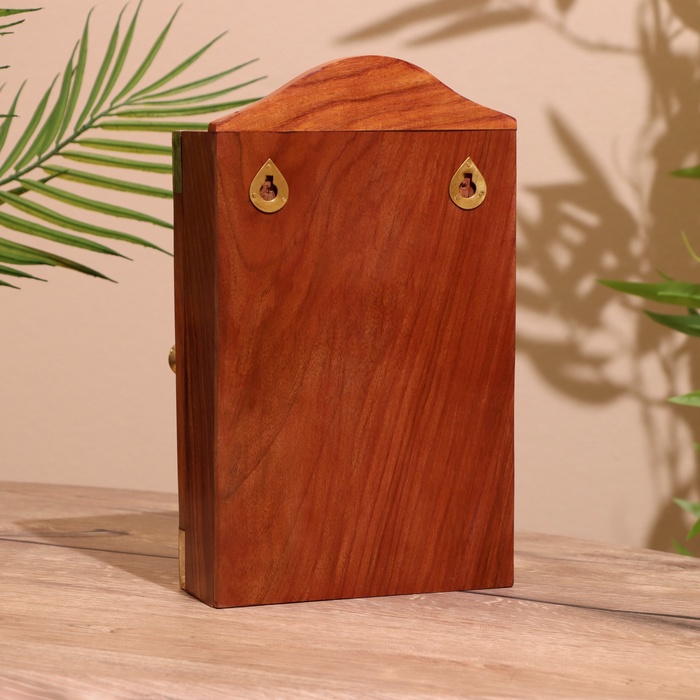 Ключница «Штурвал», 18×9×30 см, дерево шишам