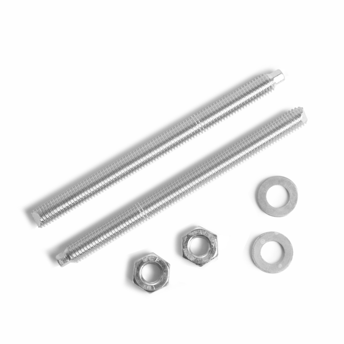 Шпилька ТУНДРА, для химического анкера, М10×130 мм, 2 шт.