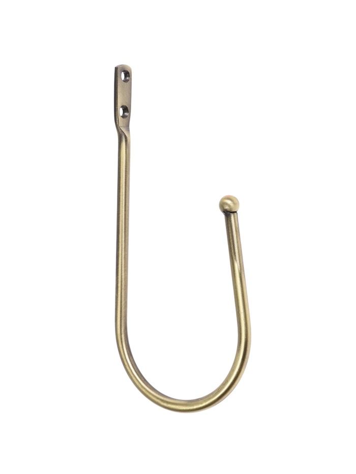 Держатель для штор «ТУНДРА» KS011, однорожковый, цвет бронза, 2 шт.