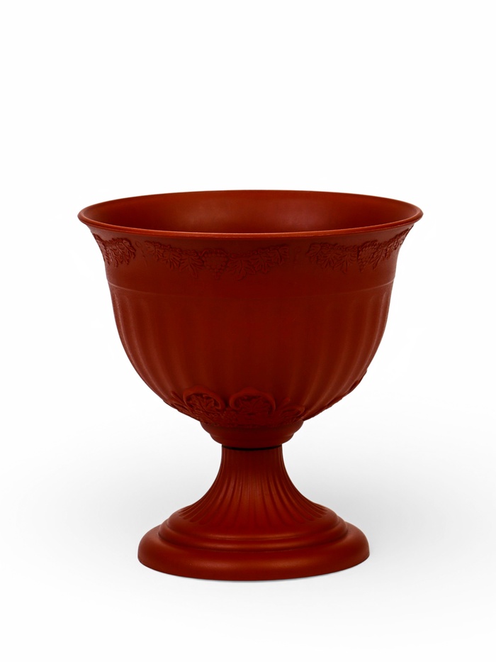 Вазон для цветов «Венеция», 600 мл, d=14 см, h=14 см, пластиковый, коричневый