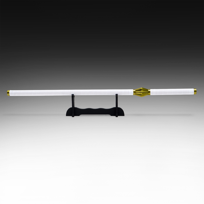 Макет оружия «Сувенирная катана на подставке. Пачи», 100 см, белая с золотом