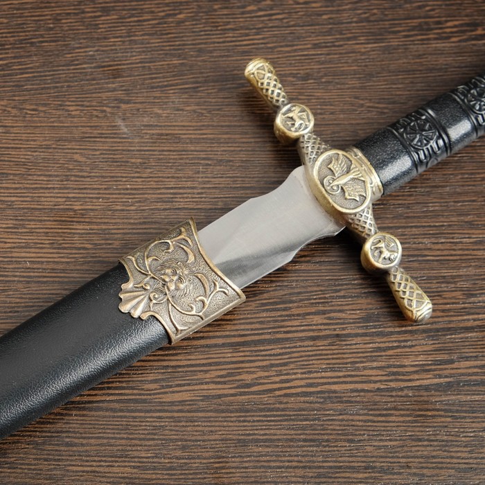 Макет оружия «Сувенирный кортик на ножнах. Голова льва», 35 см
