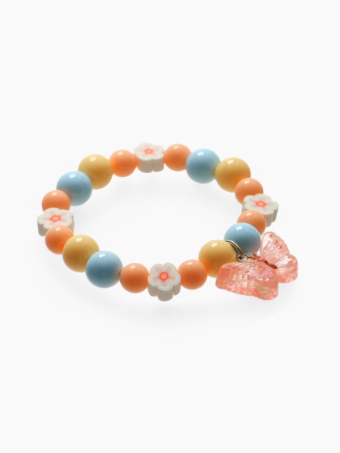 Браслет детский «Выбражулька. Бабочка с бусинами», d=6 см, цветной