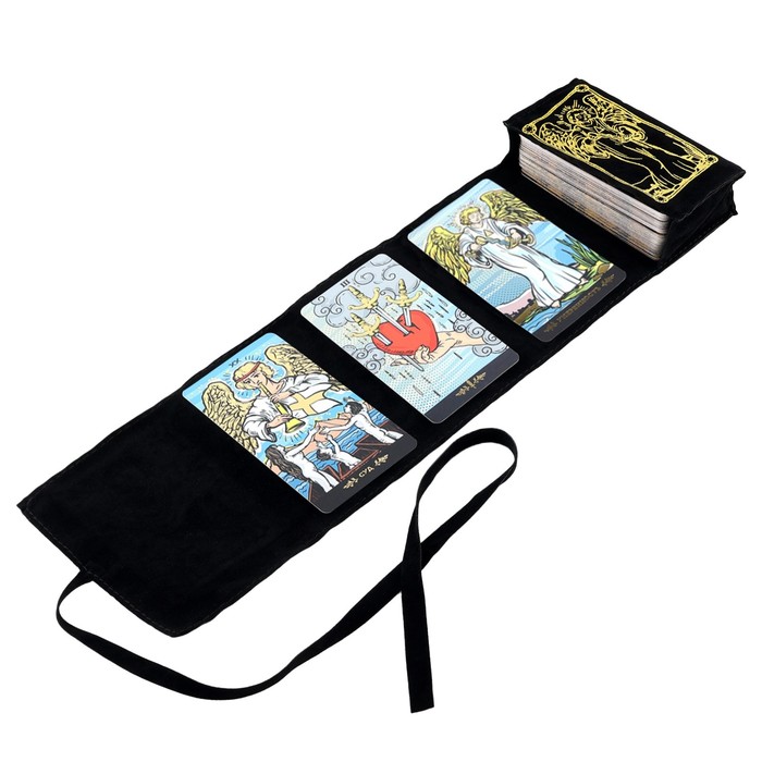 Мешочек для карт универсальный «Таро A. E. W.», бархатный, 14×40 см