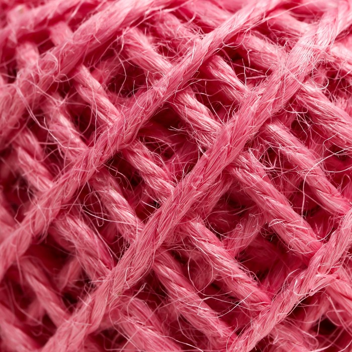 Пряжа 100% джут Softino Jute Colored 50 м ±2 м розовый 50 г