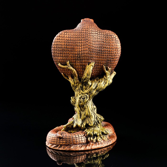 Статуэтка «Кобра», стразы, гипс, 22×23×38 см