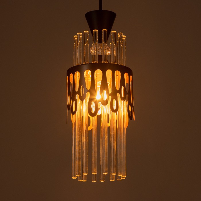 Подвес «Капель», 1×60 Вт Е27, черный