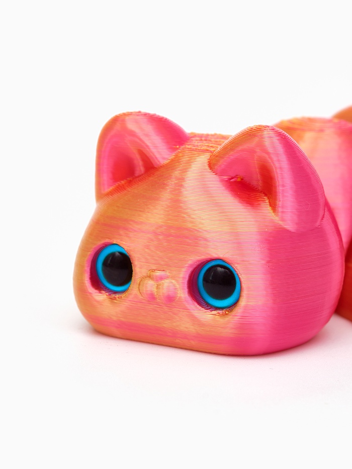 3Д - печатная игрушка «Кошка», подвижная, цвет МИКС