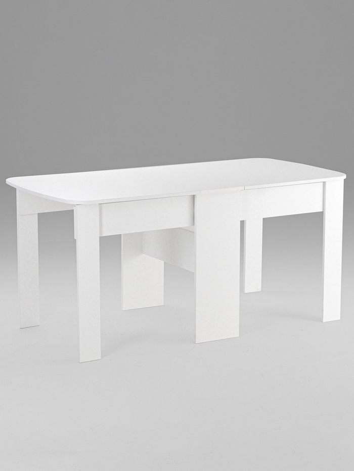 Стол - книжка раскладной «Клик Мебель», 1650×800×755 мм, цвет белый