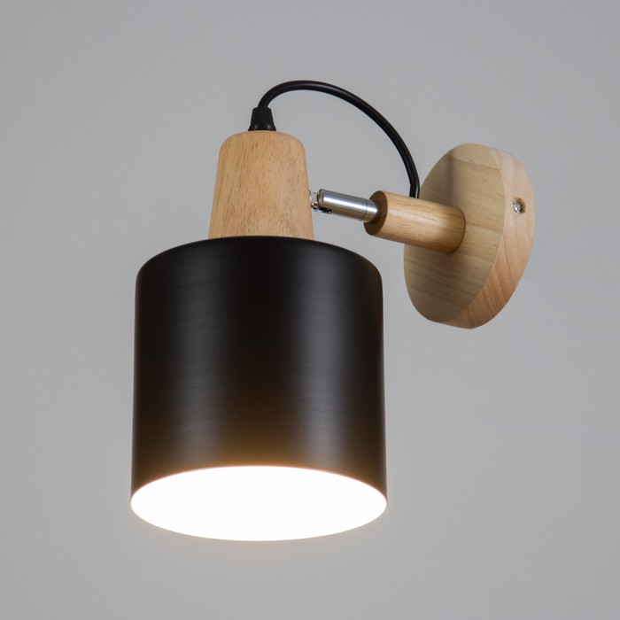 Спот «Бруни» Е27 40 Вт черный 13×25×24 см