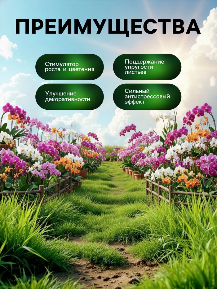 Органическое удобрение для орхидей Greenlife, 500 мл