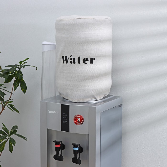 Чехол на бутыль для кулера Доляна Water, 19 л, лён, белый