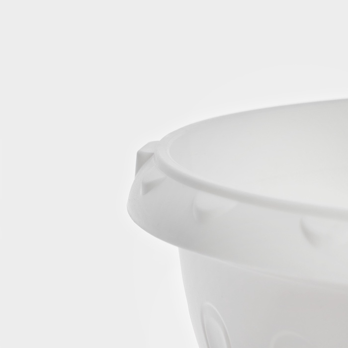 Вазон для цветов «Джулия», 8 л, d=32 см, h=23 см, белый